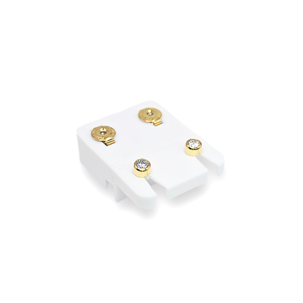 GCM - 4mm Bezel Set Gold - 6 pack